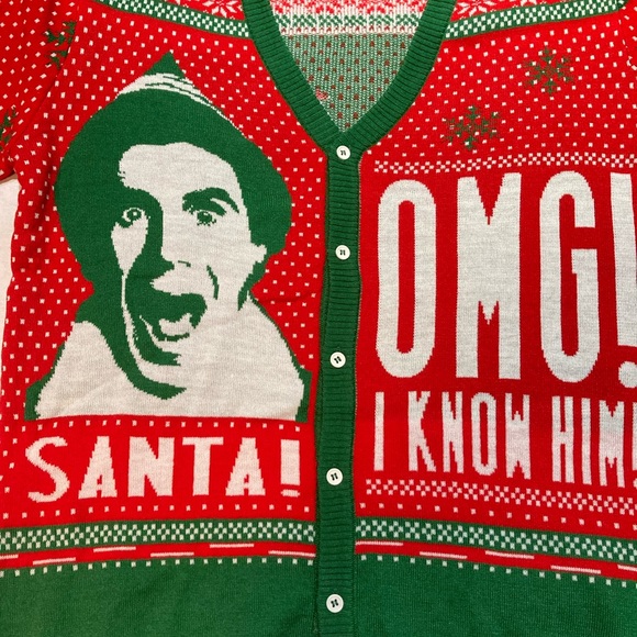 Elf Christmas Cardigan, Women's size large, NWT! - Picture 4 of 6